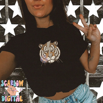 Fierce Mom Society PNG Front and Back Bundle Digital Design Download, tiger png, checkers png, edgy png, png for moms, rocker mama png