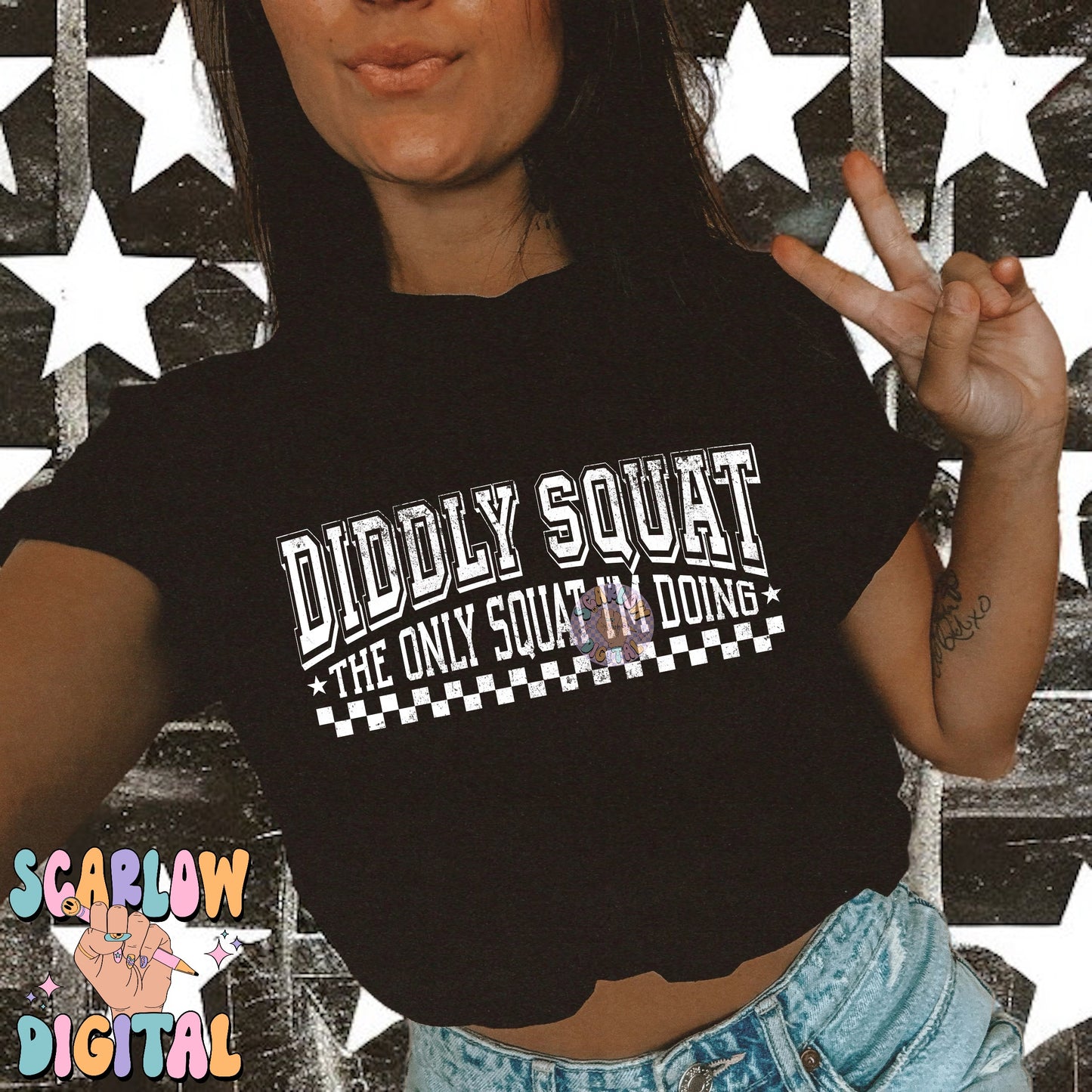 Diddly Squat-The Only Squat I'm Doing PNG Digital Design Download