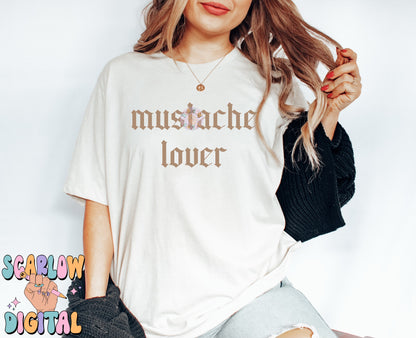 Mustache Lover PNG Digital Design