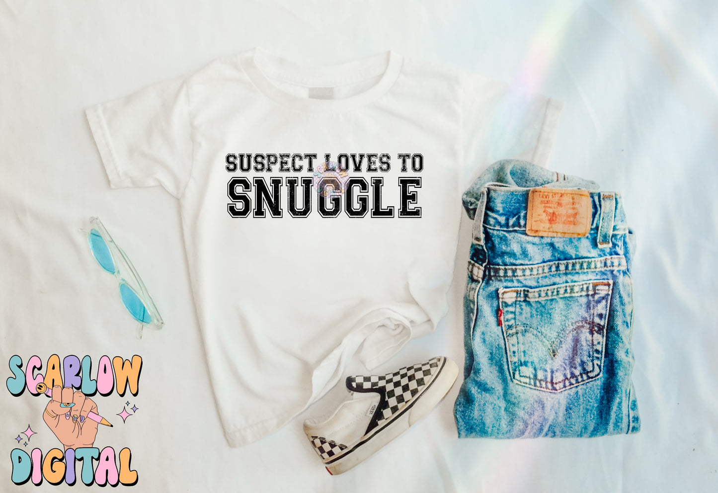 Suspect Loves to Snuggle PNG Digital Design