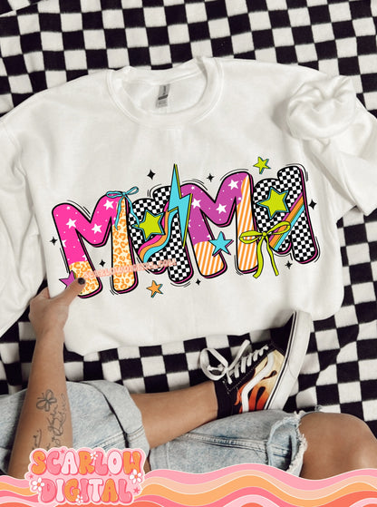 Retro Mama PNG Digital Design