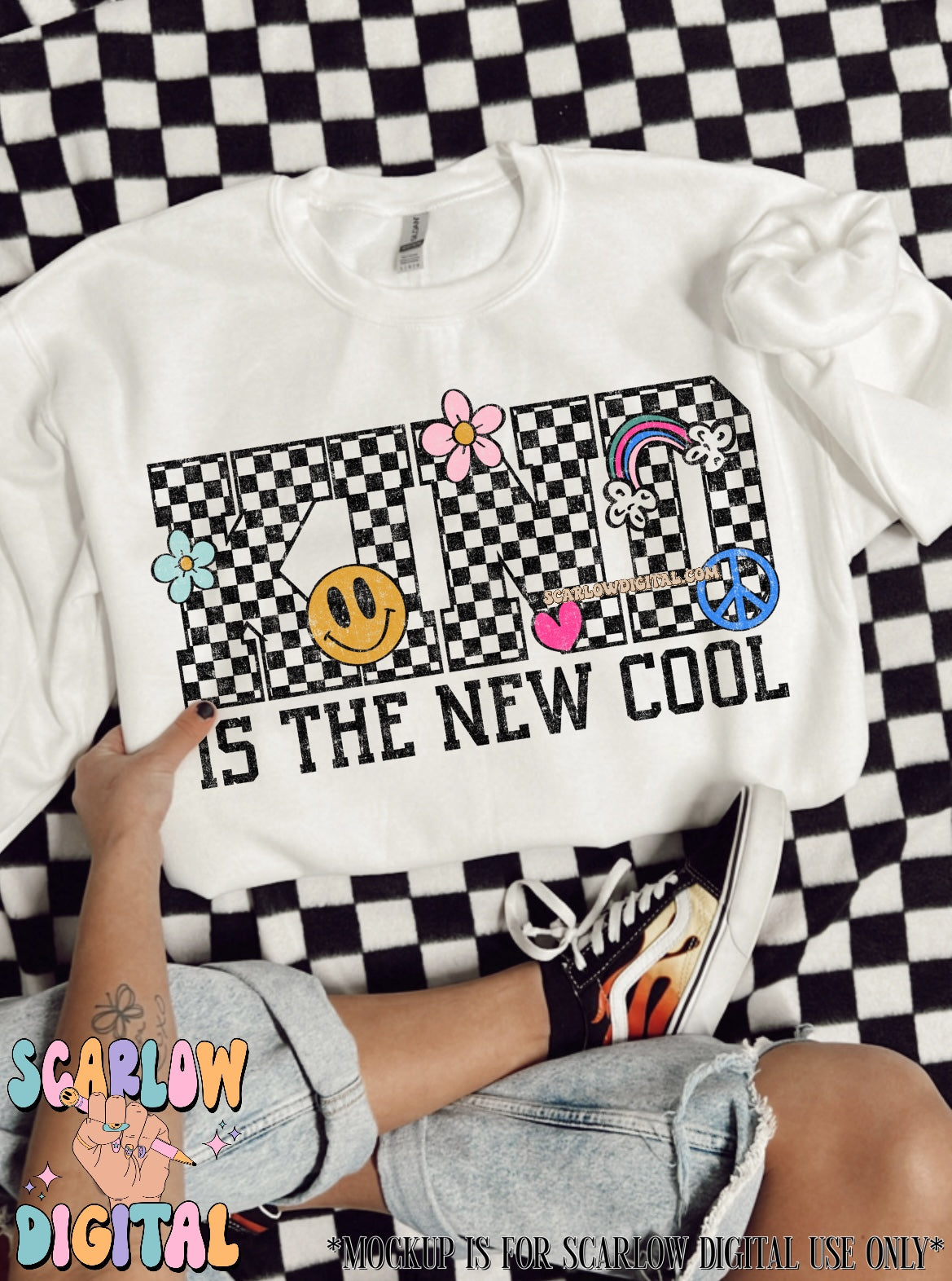 Kind is the New Cool PNG Digital Design