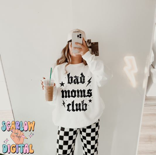 Bad Moms Club PNG Digital Design