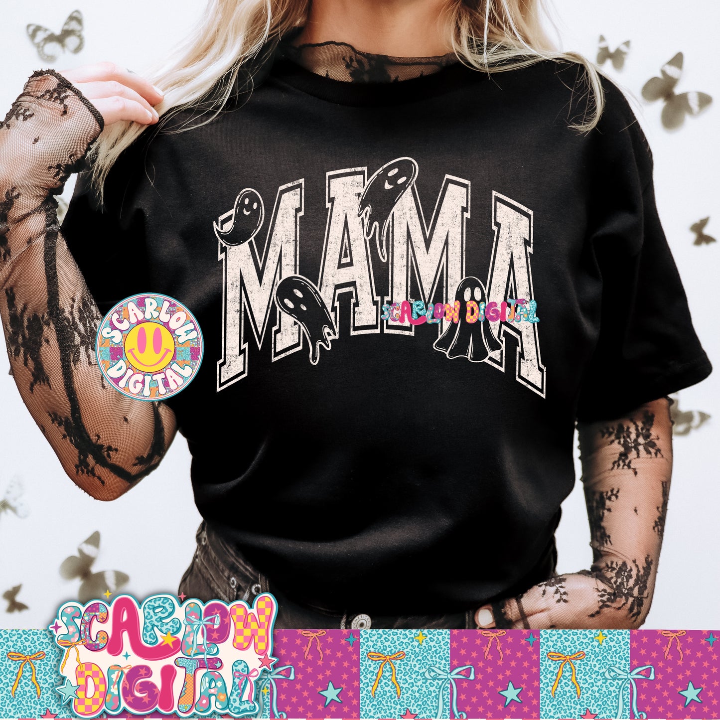 Mama Ghosts PNG Digital Design