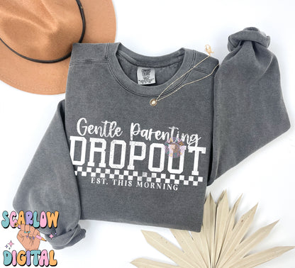 Gentle Parenting Dropout PNG Digital Design