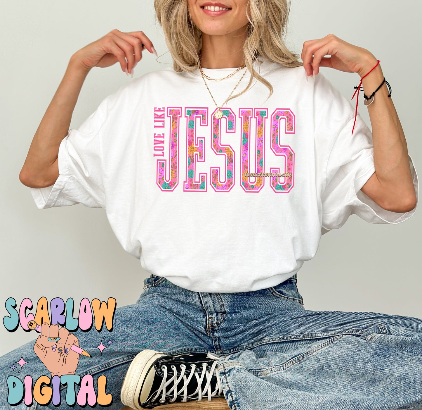 Love Like Jesus PNG Digital Design