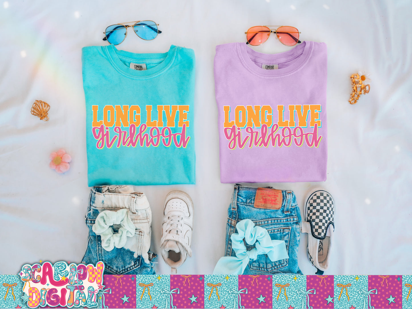 Long Live Girlhood PNG Digital Design