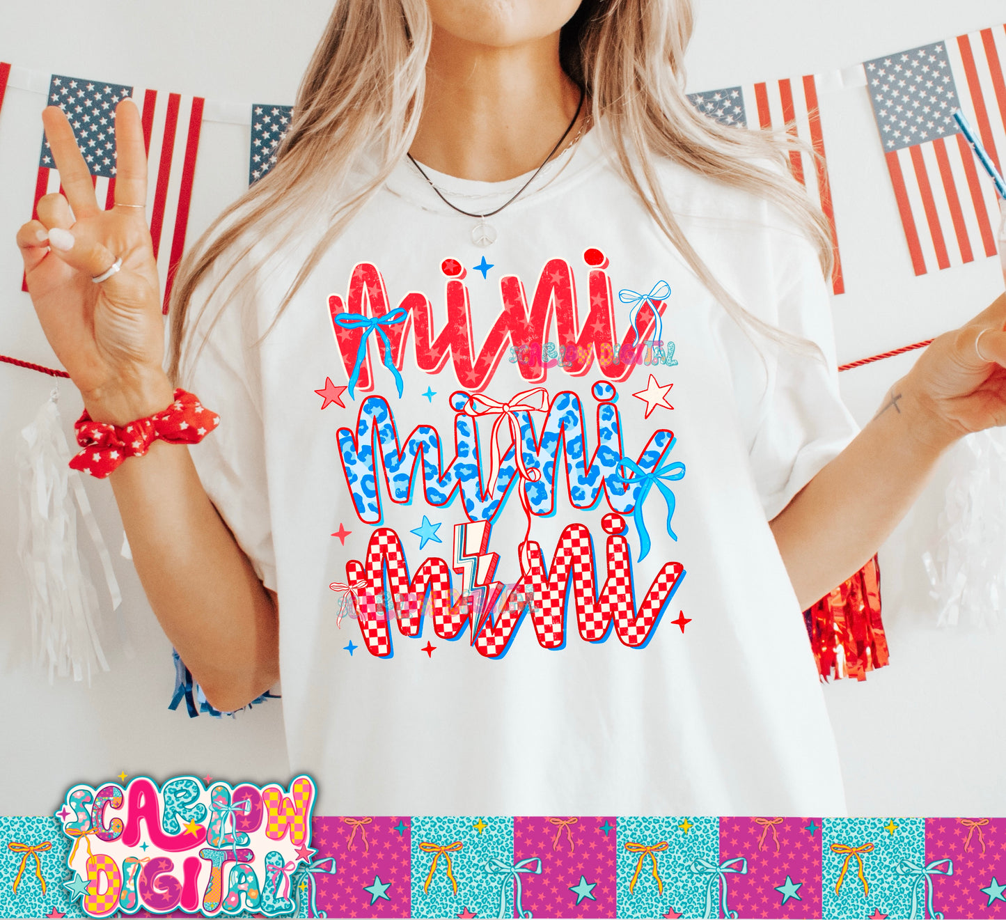 Patriotic Mini PNG Digital Design