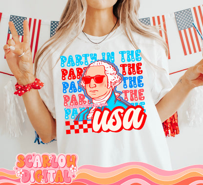 USA Party PNG Digital Design