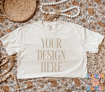 Comfort Colors Ivory Tshirt Mockup