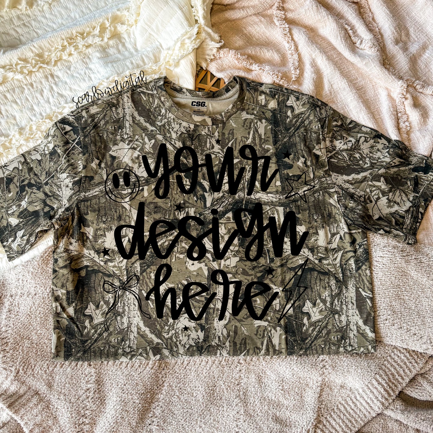 Camo T-Shirt Mockup
