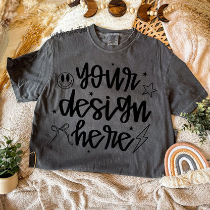 Pepper Boho Comfort Colors T-Shirt Mockup