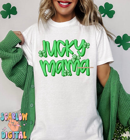 Lucky Mama PNG Digital Design