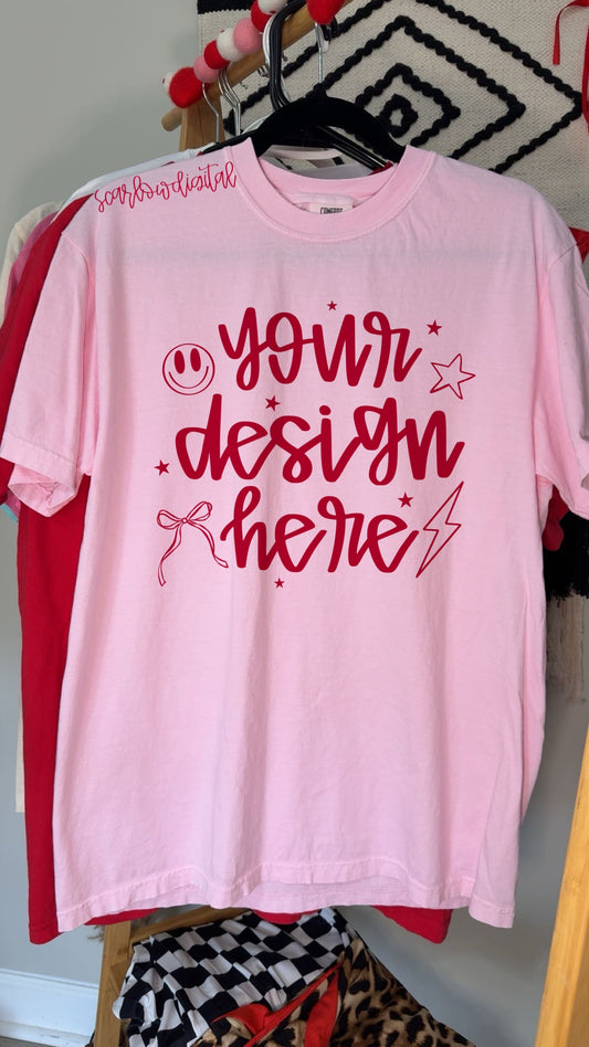 Blossom Comfort Colors Unisex Garment-Dyed Heavyweight T-Shirt 1717 Mockup