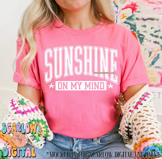 Sunshine On My Mind PNG Digital Design