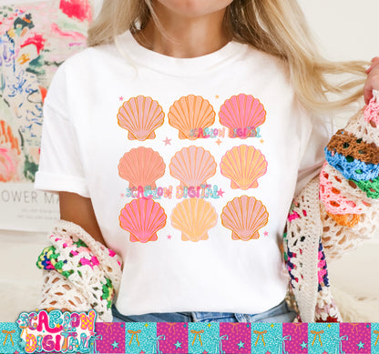 Sea Shells PNG Digital Design