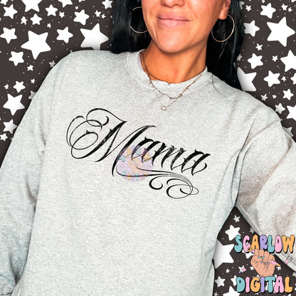 Mama PNG Digital Design, inked mama png, tattooed mama png, tattoos png, png for moms, minimalist mama png, mama svg, mom tshirt designs