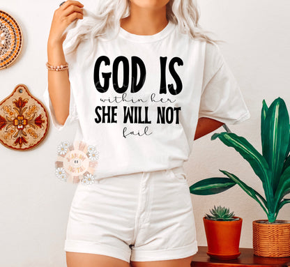 God is Within Her She Will Not Fail SVG-Christian Cricut Cut File Digital Design Download-religious svg, christian girl png, godly woman png