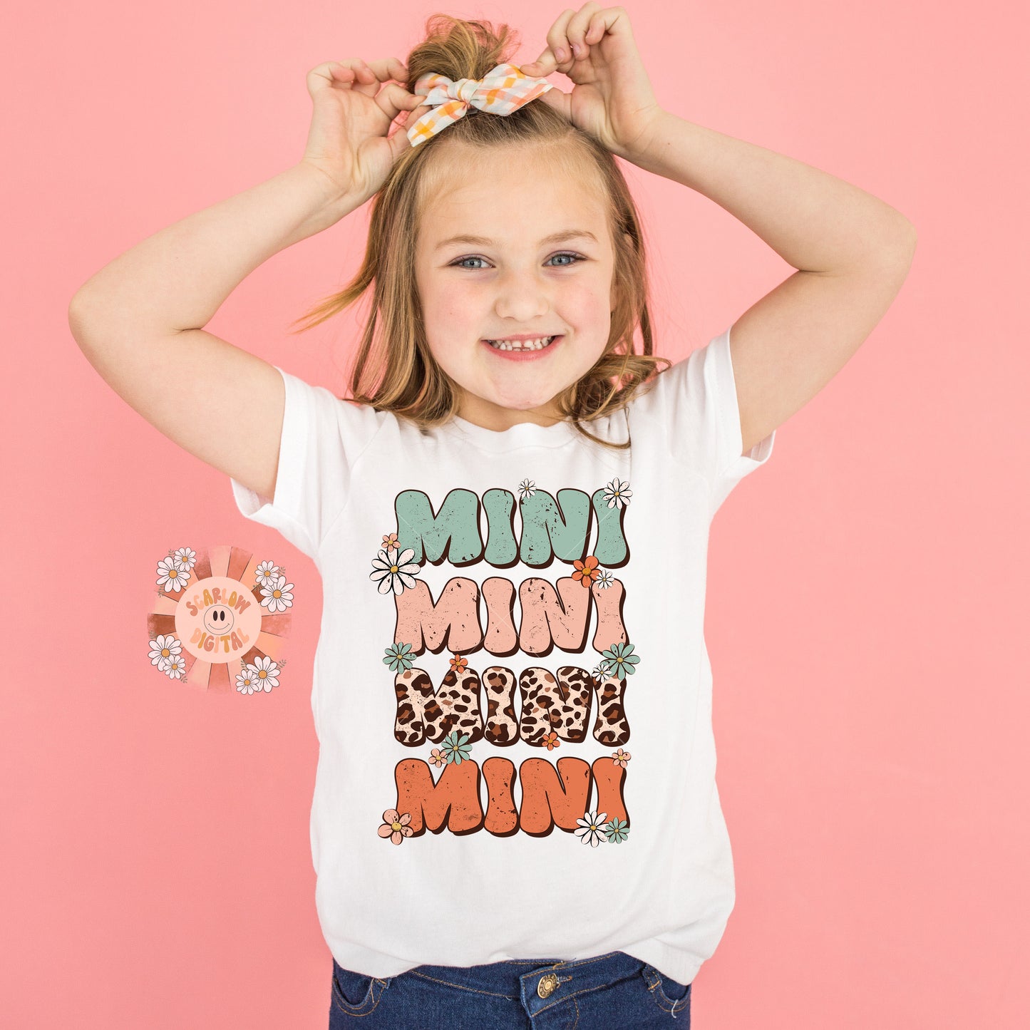 Mini PNG-Flowers Sublimation Digital Design Download-fall mini png, leopard print png, png for kids, girl sublimation, mama mini png designs