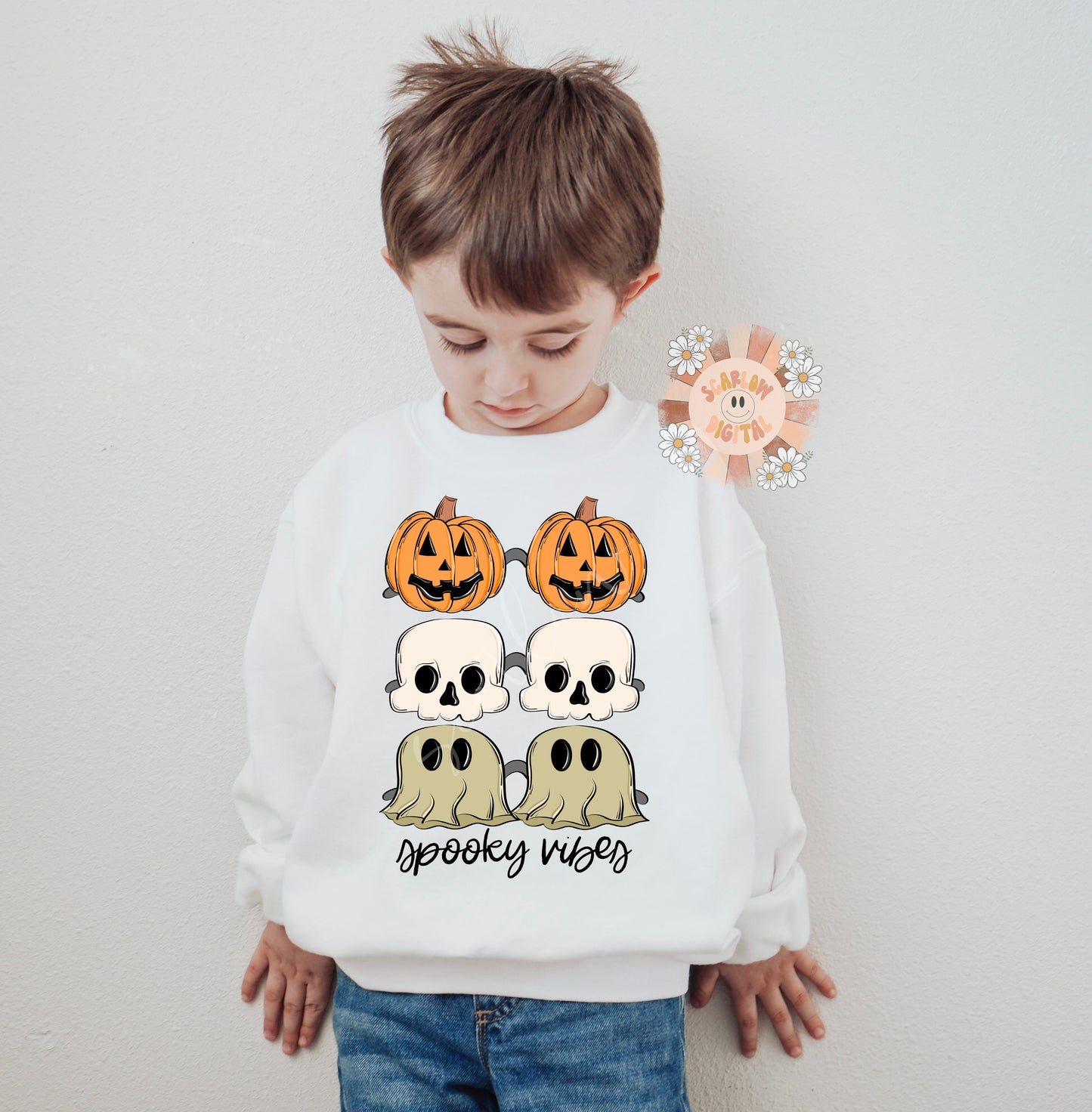 Spooky Vibes PNG-Halloween Sublimation Digital Design Download-halloween sunglasses png, sunnies png, pumpkin png, skull png, ghost png