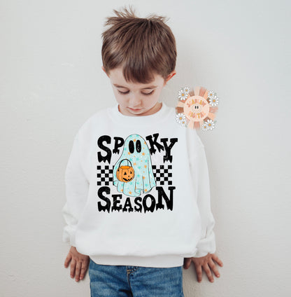 Spooky Season PNG-Halloween Sublimation Digital Design Download-cute ghost png, little boy png, spooky boy png, trendy png, pumpkin png