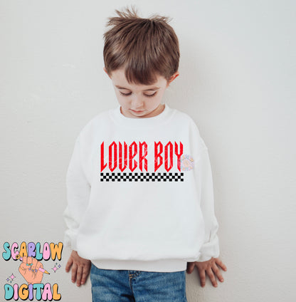 Lover Boy PNG-Valentine's Day Sublimation Digital Design Download-boy valentines png, png for boys, mens png, checker png, rocker boy png