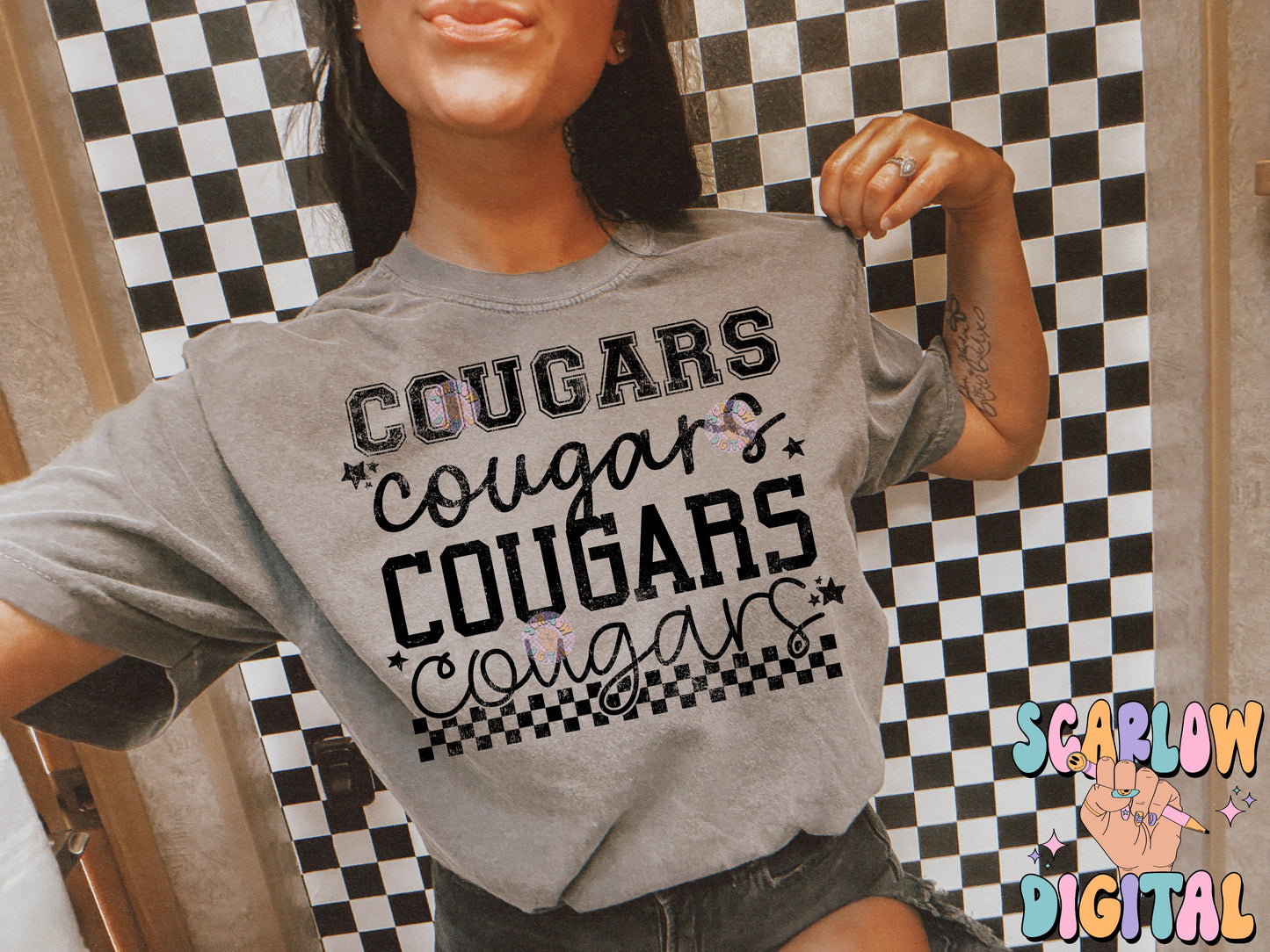 Cougars PNG Digital Design Download