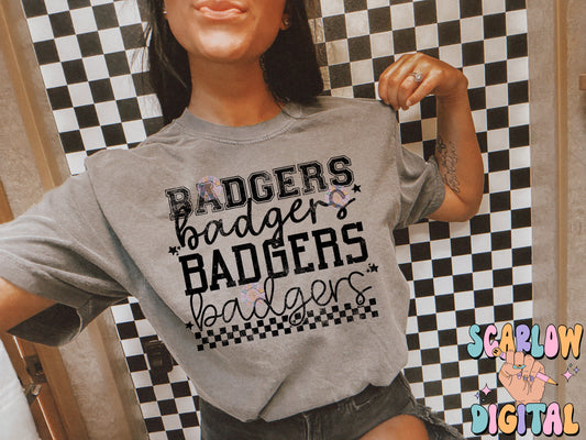 Badgers PNG Digital Design Download