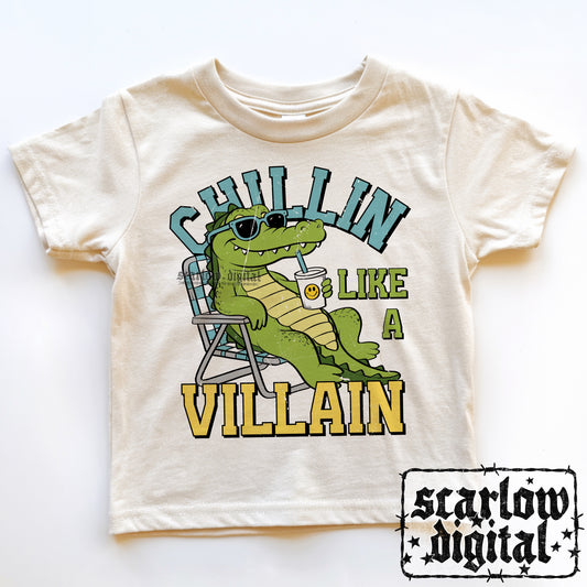 Chillin Like a Villain PNG Digital Design