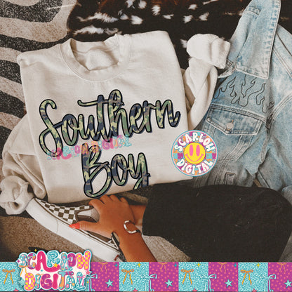 Southern Boy PNG Digital Design