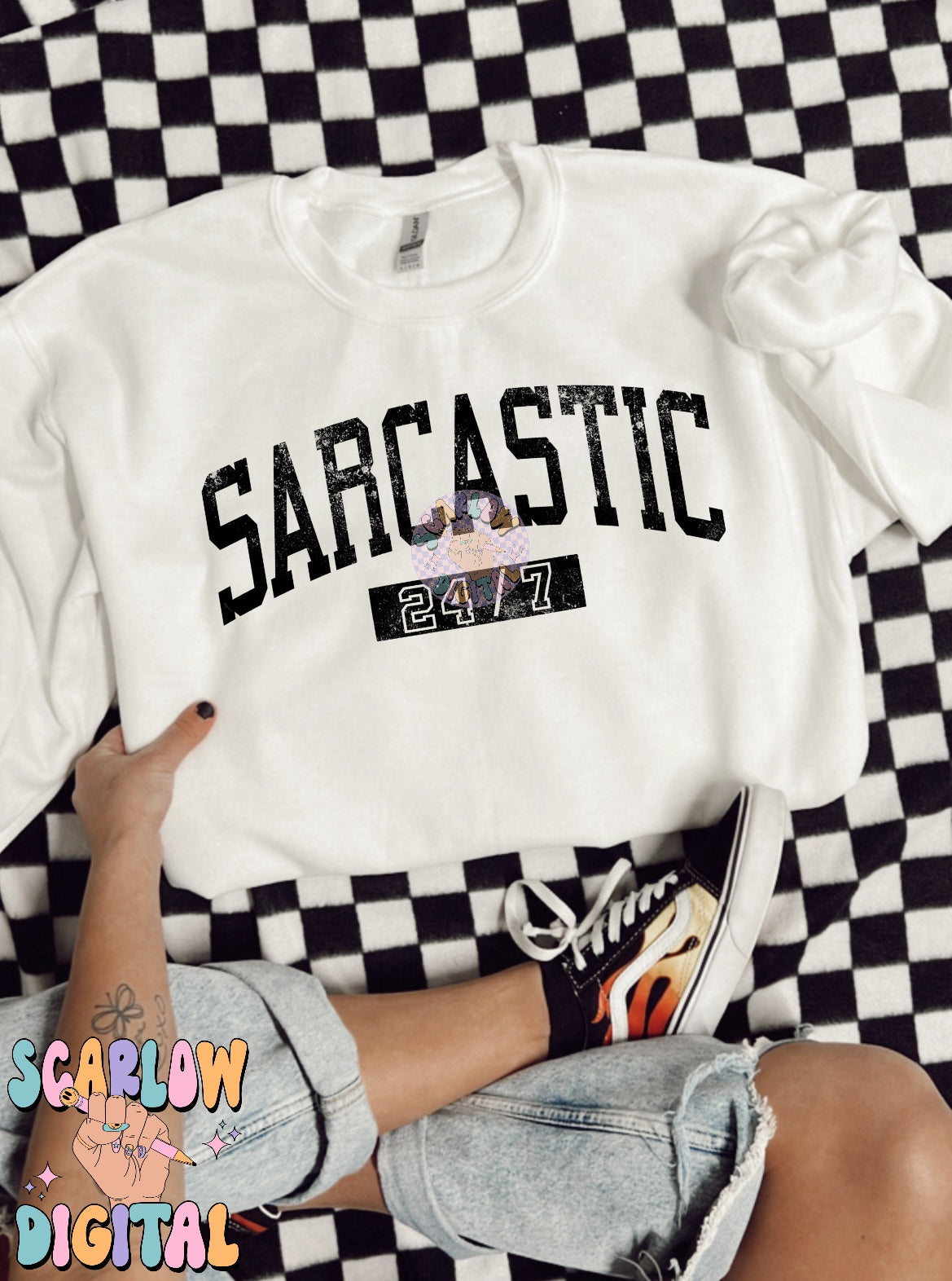 Sarcastic 24/7 PNG Digital Design Download, adult humor png, snarky png, single color png, trendy designs, svg designs, funny png designs