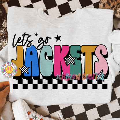 Let's Go Jackets PNG Digital Design