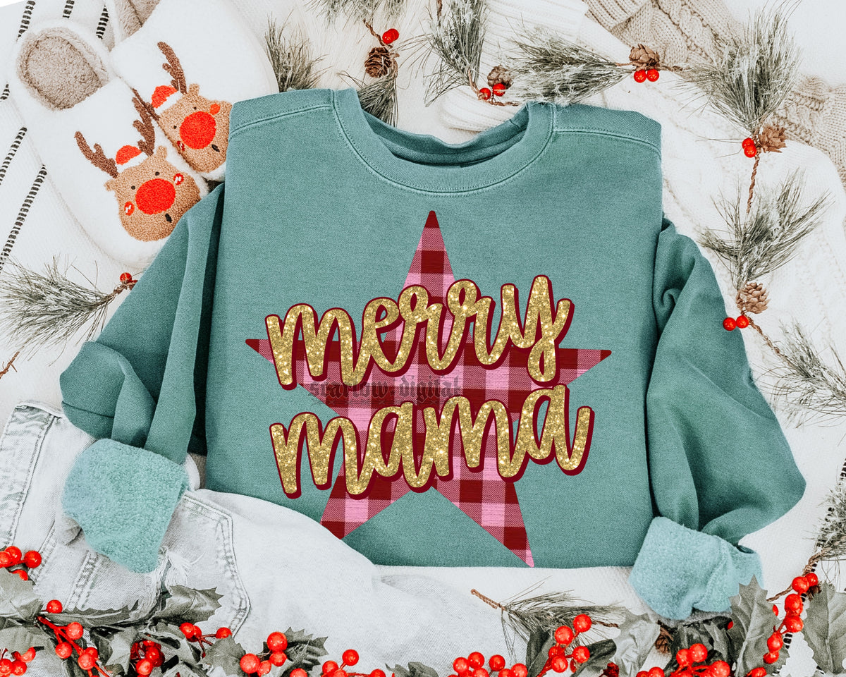 Merry Mama PNG Digital Design