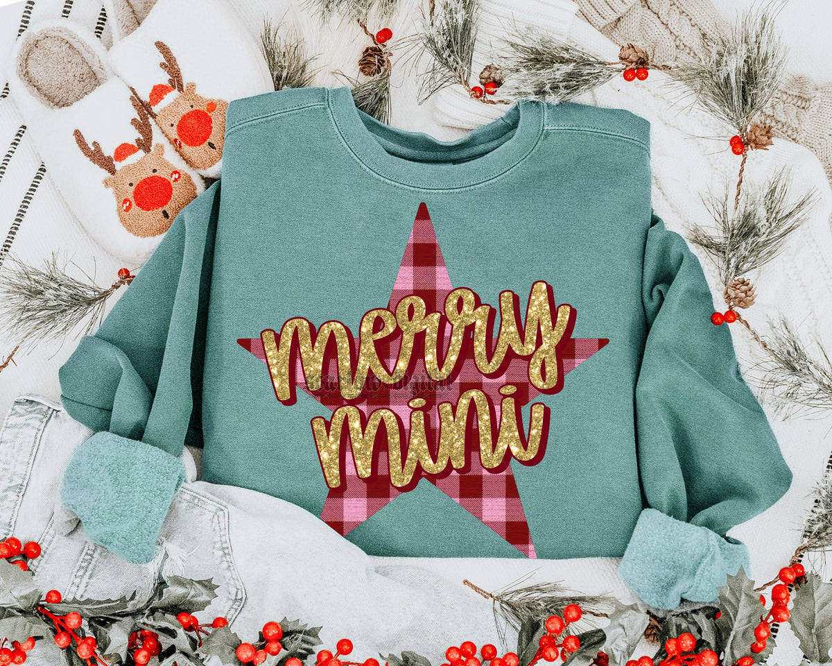 Merry Mini PNG Digital Design