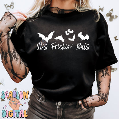 It's Frickin' Bats SVG Digital Design Download, Halloween svg, funny halloween designs, bats png, spooky season png, single color png design