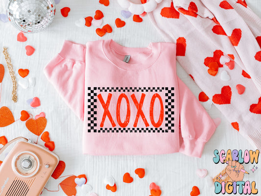 Xoxo in Red PNG Digital Design