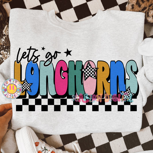 Let's Go Longhorns PNG Digital Design