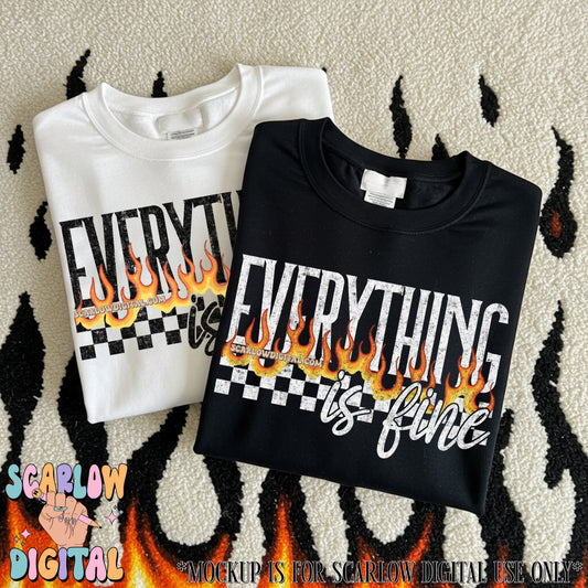 Everything is Fine PNG Digital Design