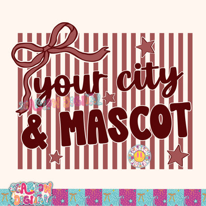 Maroon Mascot Custom Design  - REVIEW DESCRIPTION BEFORE PURCHASING