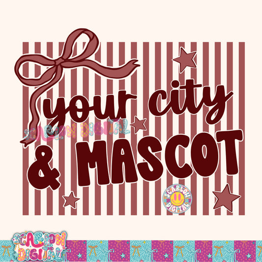 Maroon Mascot Custom Design  - REVIEW DESCRIPTION BEFORE PURCHASING