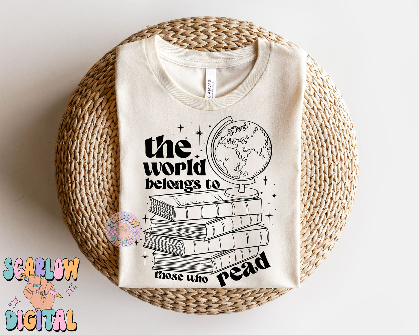 The World Belongs to Those Who Read PNG-Books Sublimation Digital Design Download-book lover png, reader png, smut png, simple books png
