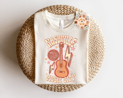 Nashville PNG-Country Music Sublimation Digital Design Download-bachelorette png, guitar png, disco ball png, retro png, western png designs