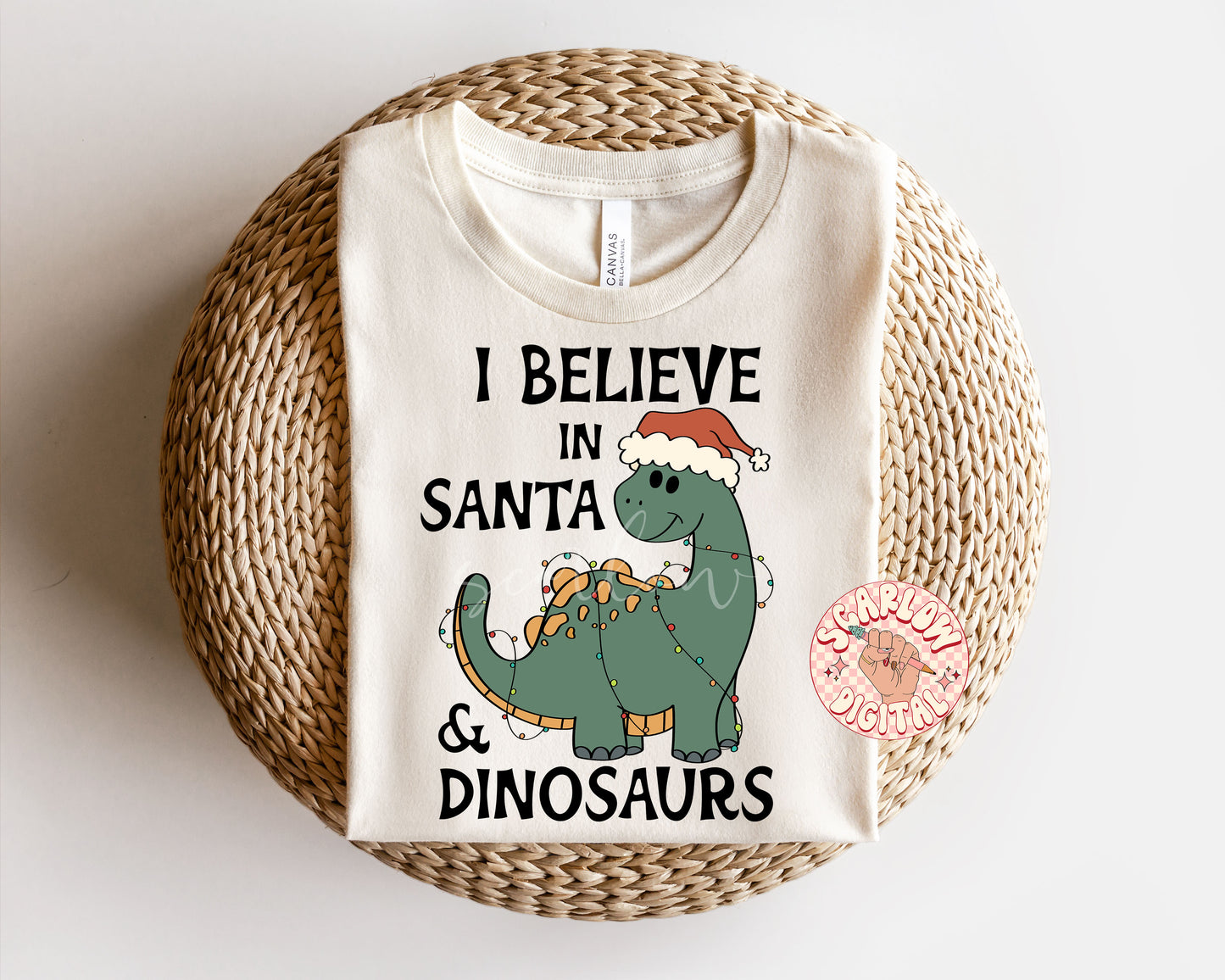 I Believe in Santa and Dinosaurs PNG-Christmas Sublimation Digital Design Download-boys christmas png, dinos png, boy designs, funny png