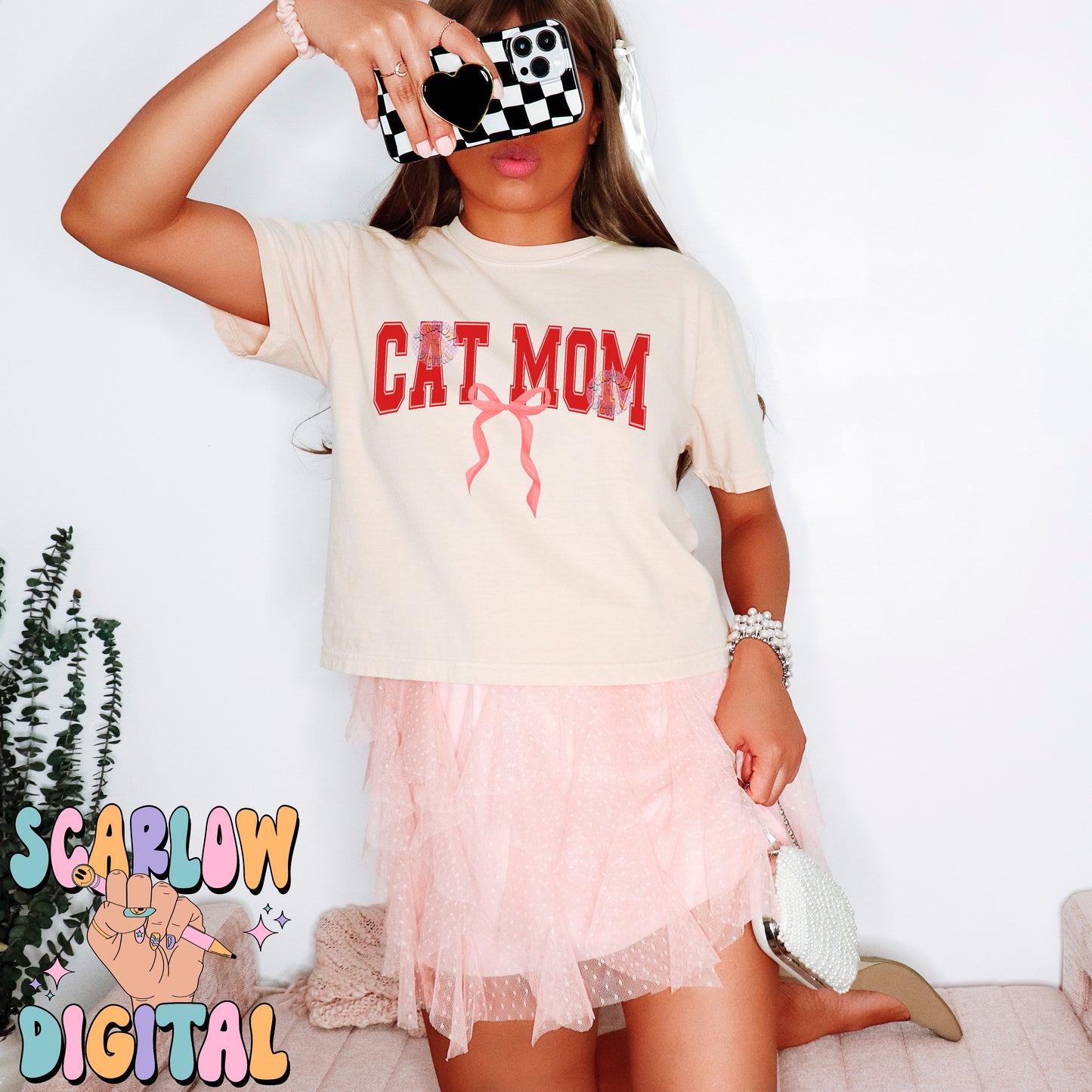 Cat Mom PNG Digital Design