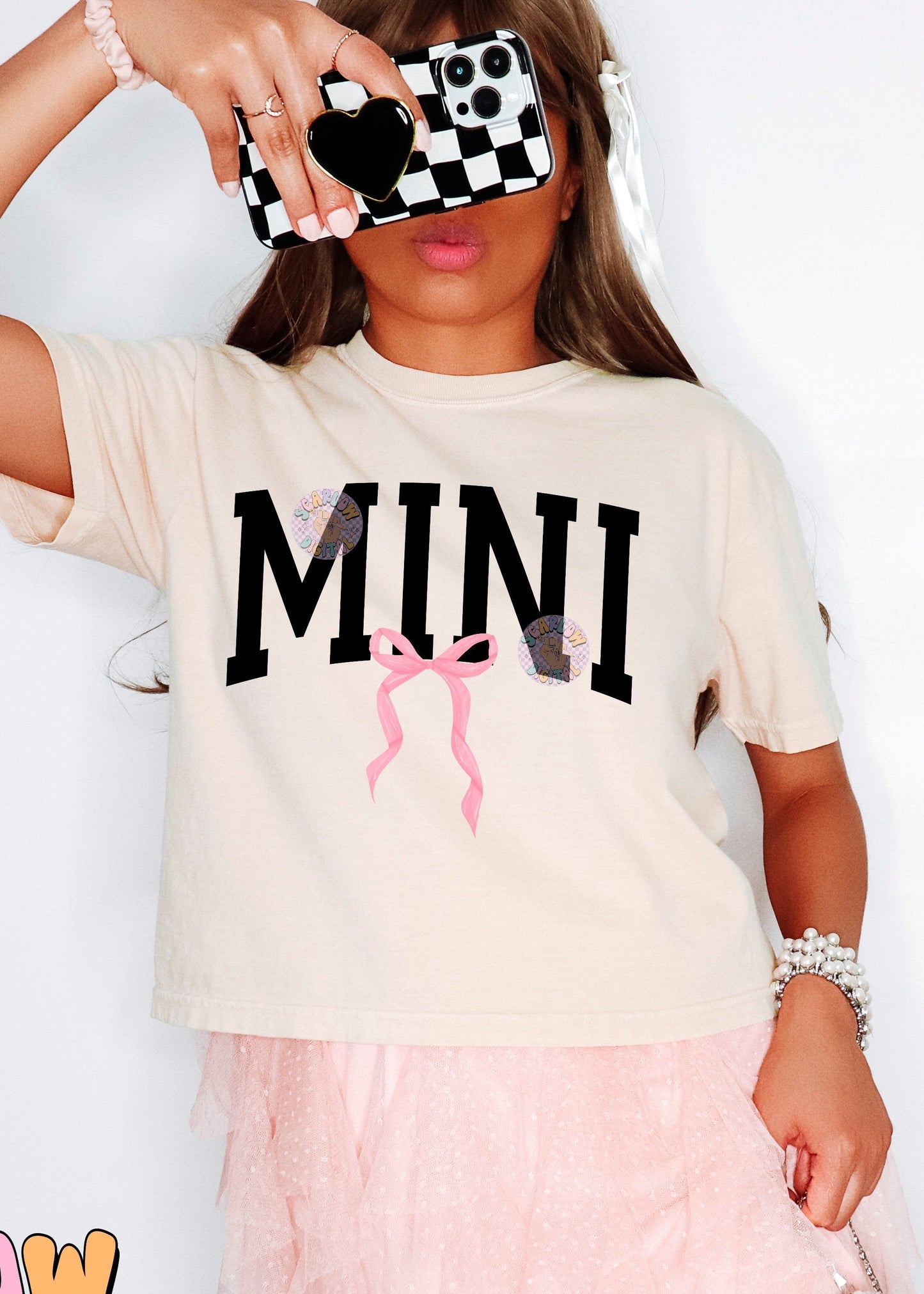 Mini Bow PNG Digital Design Download