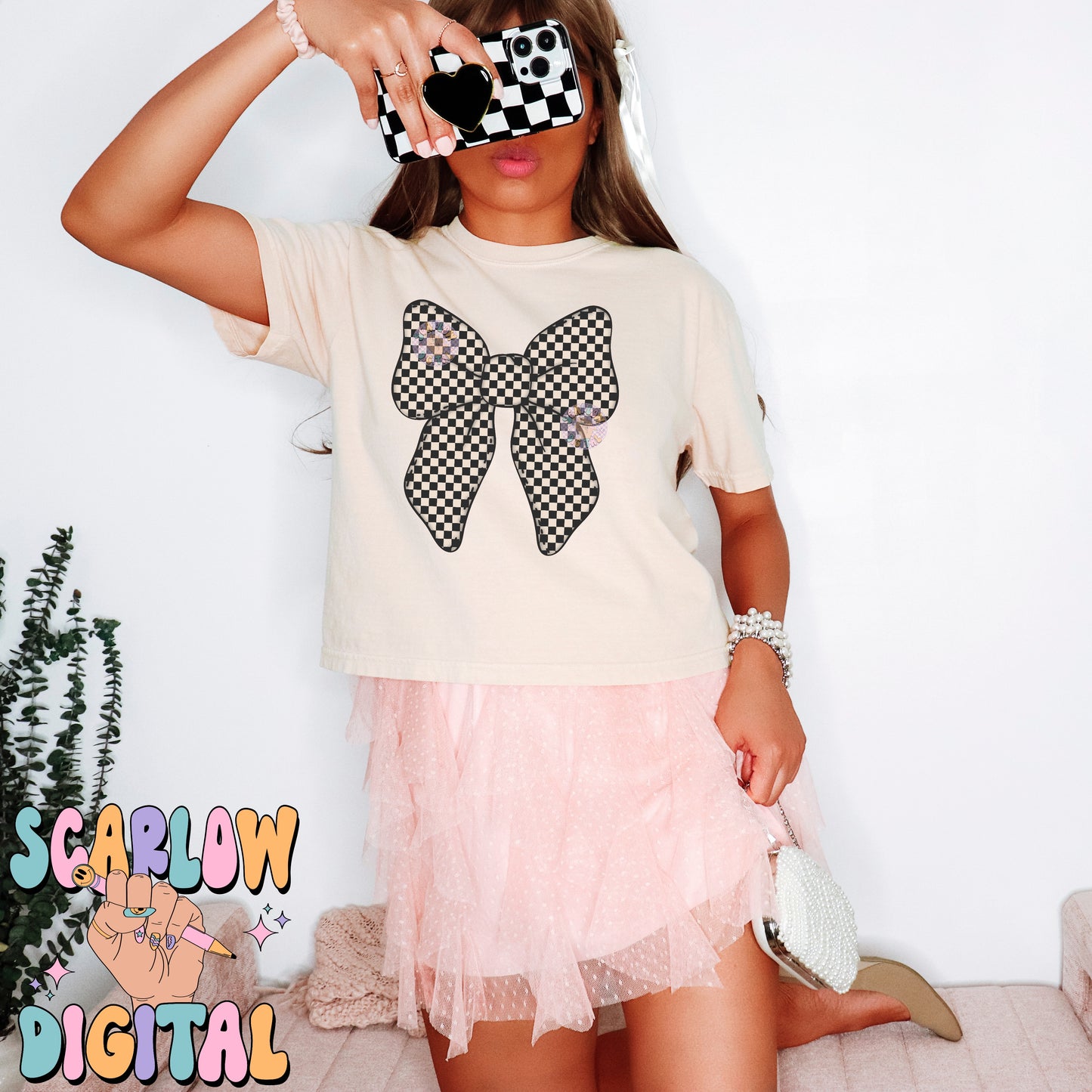 Patterned Bow PNG Digital Design Download, girly bows png, coquette png designs, coquette bow png, girly designs