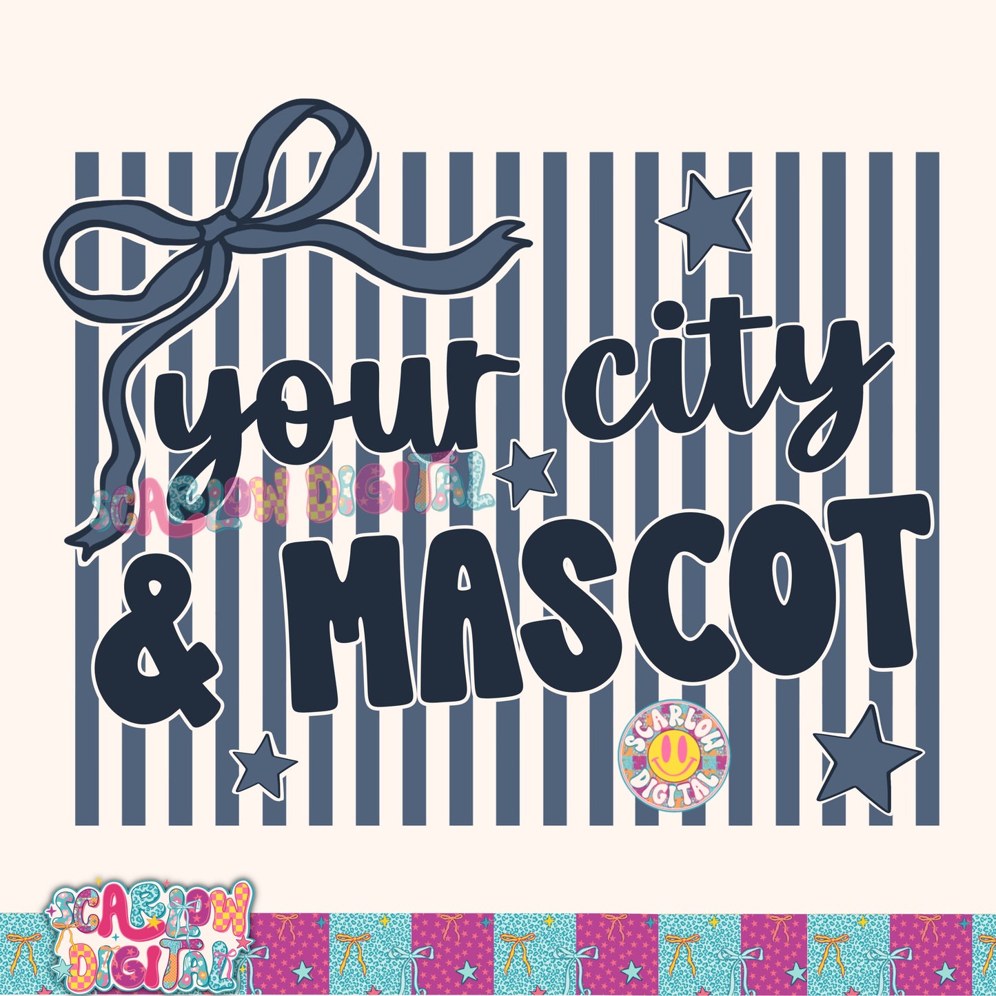 Navy Mascot Custom Design  - REVIEW DESCRIPTION BEFORE PURCHASING
