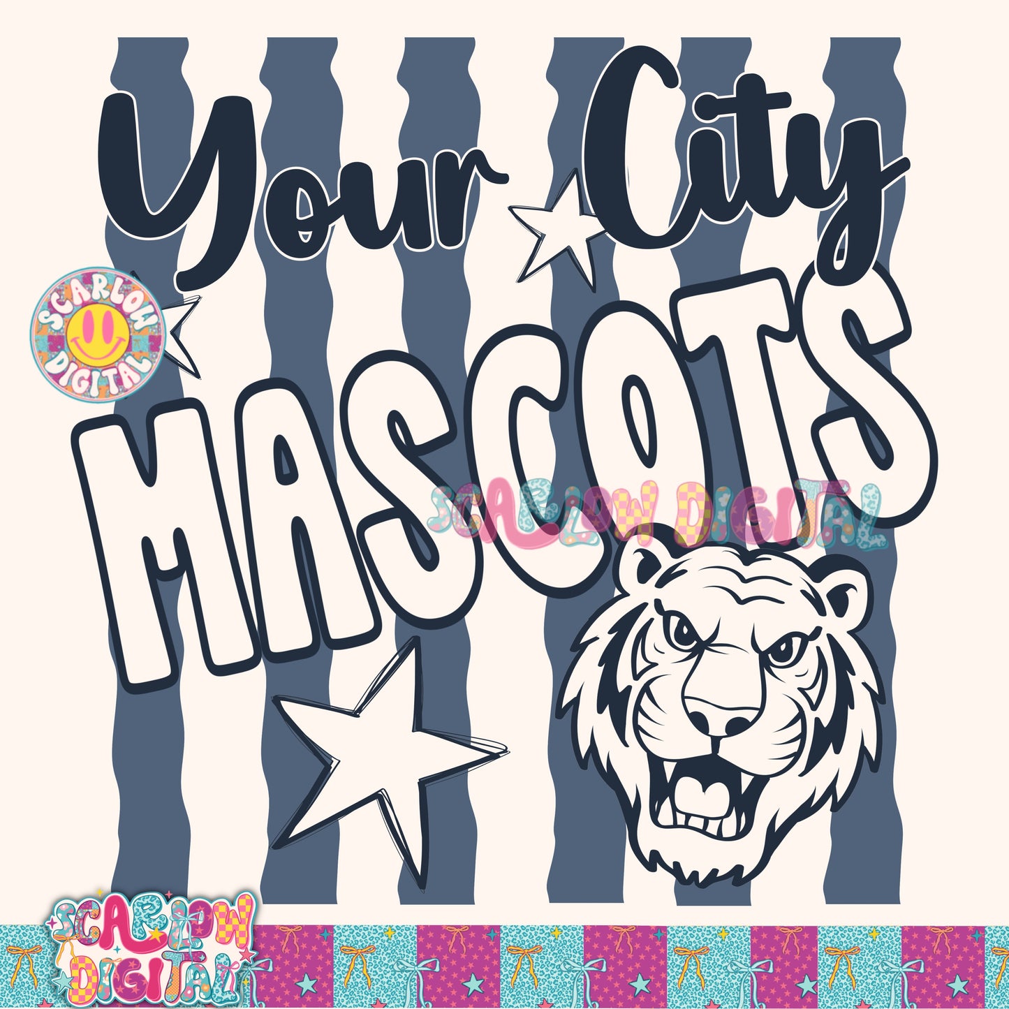 Navy Mascot Custom Design  - REVIEW DESCRIPTION BEFORE PURCHASING