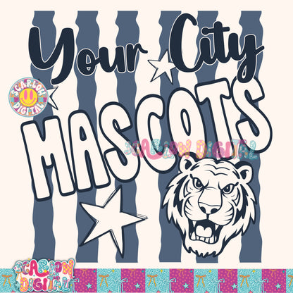 Navy Mascot Custom Design  - REVIEW DESCRIPTION BEFORE PURCHASING