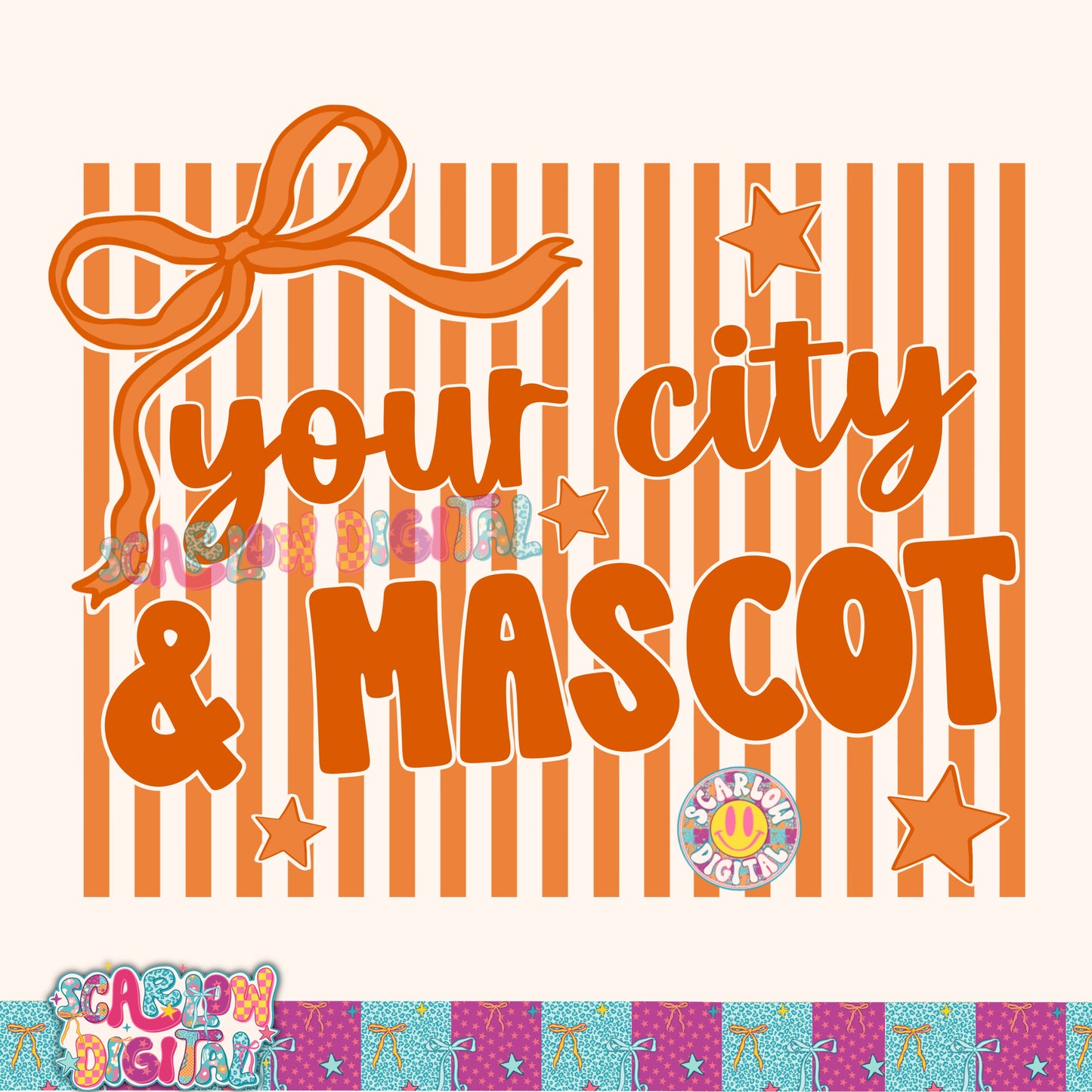 Orange Mascot Custom Design  - REVIEW DESCRIPTION BEFORE PURCHASING